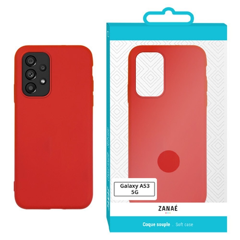 Coque Zanae Color Rouge pour Samsung Galaxy A53 5G
