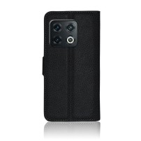 Etui portefeuille noir pour OnePlus 10 Pro