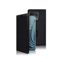 Etui portefeuille noir pour OnePlus 10 Pro