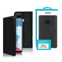 Etui Portefeuille Zanae Noir pour Realme C21Y et Realme C25Y