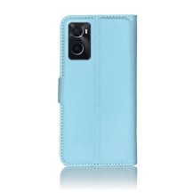 Étui portefeuille Zanae bleu clair pour Oppo A76 et A36