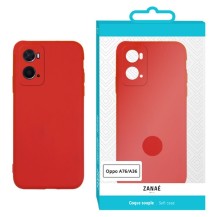 Coque Zanae Color Rouge pour Oppo A76 et A36