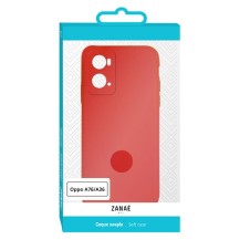 Coque Zanae Color Rouge pour Oppo A76 et A36