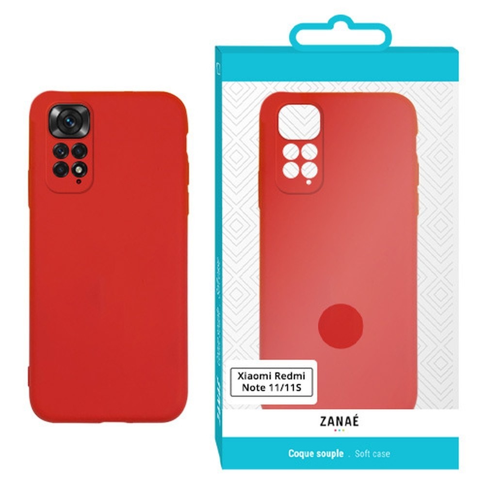Coque rouge Zanae compatible Redmi Note 11/11S
