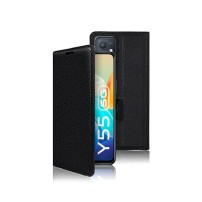 Etui Portefeuille Zanae noir pour Vivo Y55 5G