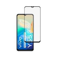 Verre trempé Full Cover pour Vivo Y55 5G en noir
