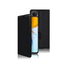 Étui portefeuille noir Zanae pour Honor X7