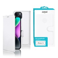 Étui portefeuille Zanae pour iPhone 14 blanc