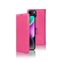 Etui Portefeuille Zanae Fushia pour iPhone 14