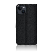 Étui Portefeuille Zanae pour iPhone 14 de couleur noire