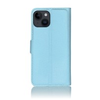 Étui Portefeuille Zanae pour iPhone 14 en bleu clair