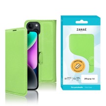 Etui portefeuille Zanae vert pour iPhone 14