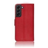 Étui Portefeuille Zanae rouge pour Samsung Galaxy S22 Plus