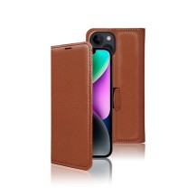 Étui Portefeuille Zanae pour iPhone 14 en marron