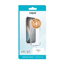 Coque silicone transparente avec coins renforcés pour iPhone 14