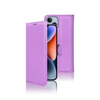 Etui Portefeuille Zanae violet pour iPhone 14 Plus