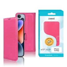 Étui portefeuille Zanae fushia pour iPhone 14 Plus