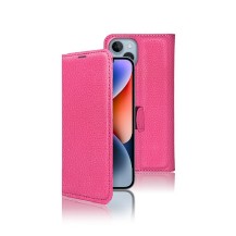 Étui portefeuille Zanae fushia pour iPhone 14 Plus
