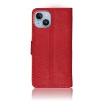 Etui Portefeuille Zanae pour iPhone 14 Plus en rouge