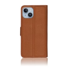 Étui Portefeuille Zanae pour iPhone 14 Plus couleur marron
