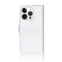Etui blanc pour iPhone 14 Pro avec position Stand et rangement carte