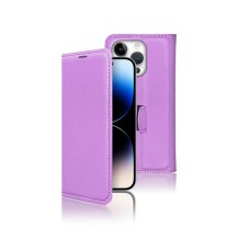 Étui portefeuille Zanae violet pour iPhone 14 Pro