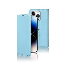 Étui portefeuille bleu clair pour iPhone 14 Pro