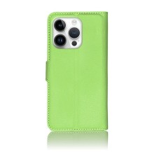 Etui Portefeuille Zanae vert pour iPhone 14 Pro