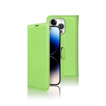 Etui Portefeuille Zanae vert pour iPhone 14 Pro