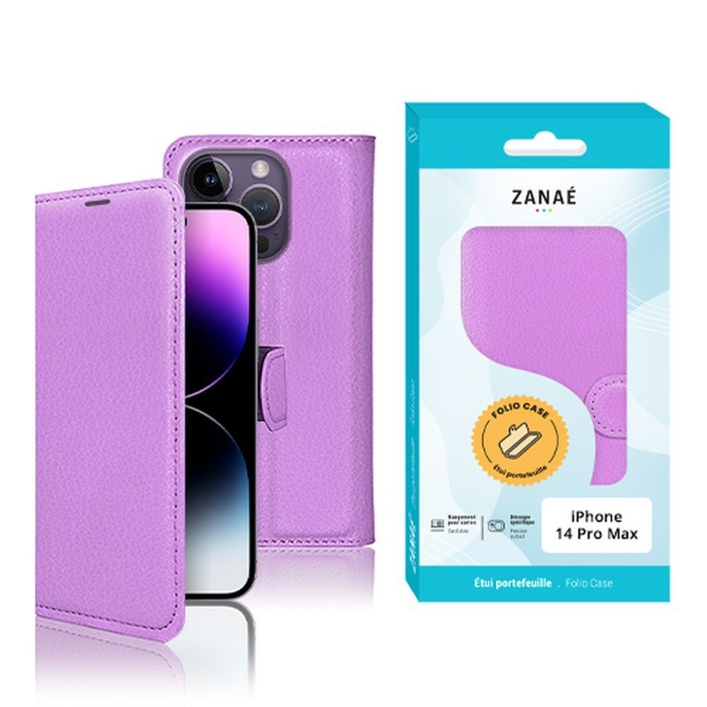 Étui Portefeuille Zanae pour iPhone 14 Pro Max