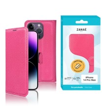 Étui Portefeuille Zanae Fushia pour iPhone 14 Pro Max