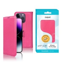 Étui Portefeuille Zanae Fushia pour iPhone 14 Pro Max