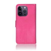 Étui Portefeuille Zanae Fushia pour iPhone 14 Pro Max