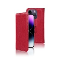 Etui Portefeuille Zanae pour iPhone 14 Pro Max Rouge