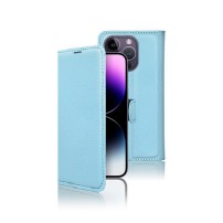 Étui Portefeuille Zanae Bleu Clair pour iPhone 14 Pro Max
