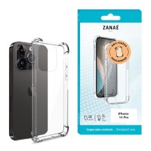 Coque Silicone transparente avec coins renforcés pour iPhone 14 Pro