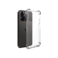 Coque Silicone transparente avec coins renforcés pour iPhone 14 Pro