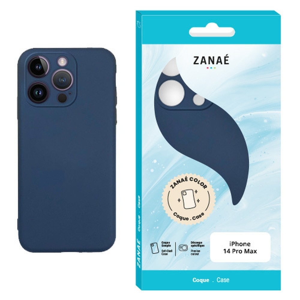 Coque Zanae Color marine pour iPhone 14 Pro Max
