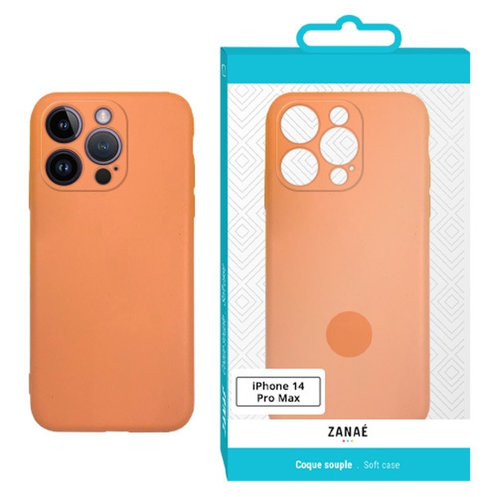 Coque Zanae Color orange pour iPhone 14 Pro Max