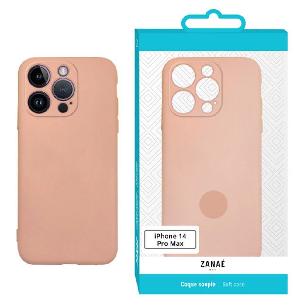 Coque Zanae Color rose pour iPhone 14 Pro Max