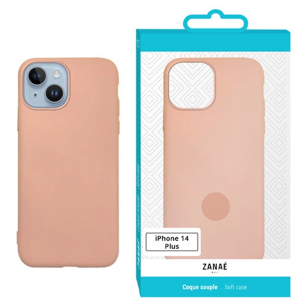 Coque Zanae Color Rose pour iPhone 14 Plus