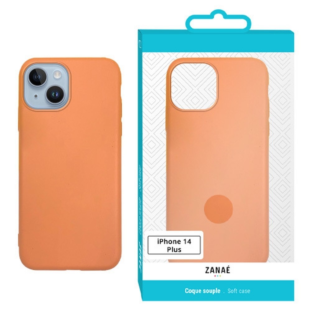 Coque Zanae Color orange pour iPhone 14 Plus