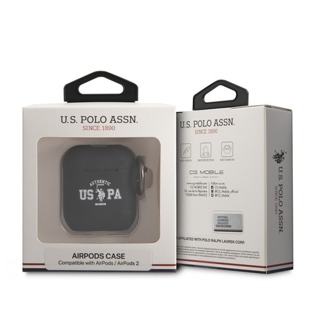 Étui noir Soft-Touch pour AirPods 1 et 2