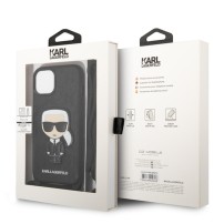 Coque en cuir Karl avec cordon pour iPhone 13