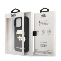 Coque iPhone 13 Pro noir motif Karl