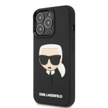 Coque iPhone 13 Pro noir motif Karl