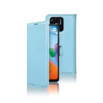 Etui Portefeuille Zanae bleu clair pour Redmi 10C