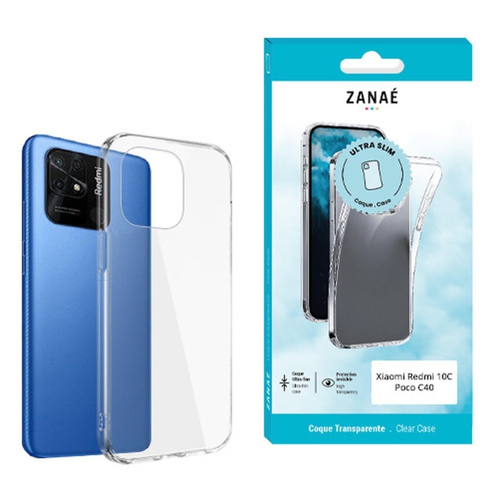 Coque Softgel transparente pour Xiaomi Redmi 10C et Poco C40