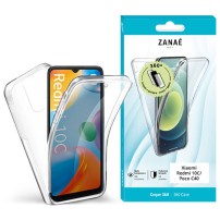 Coque 360 transparente pour Xiaomi Redmi 10C et Poco C40