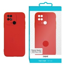 Coque Zanae Color Rouge pour Xiaomi Redmi 10C et Poco C40